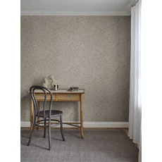 Kép 3/3 - Sandberg Levélmintás barna vlies tapéta Lise Hazel 53 cm X 10 m