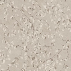 Kép 1/3 - Sandberg Levélmintás barna vlies tapéta Lise Hazel 53 cm X 10 m