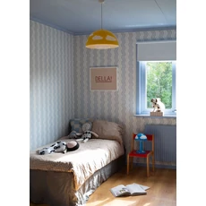 Kép 5/5 - Sandberg Hullámos kék vlies tapéta Ben Light Blue 53 cm X 10 m