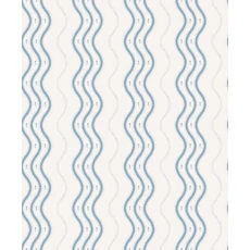 Kép 1/5 - Sandberg Hullámos kék vlies tapéta Ben Light Blue 53 cm X 10 m