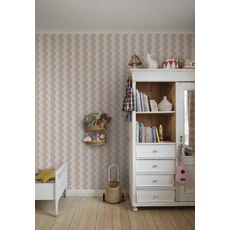 Kép 3/4 - Sandberg Hullámos piros vlies tapéta Ben Red 53 cm X 10 m