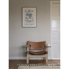 Kép 2/4 - Sandberg Skandináv apró virágos kék vlies tapéta Betty Blue 53 cm X 10 m