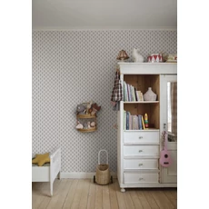 Kép 3/4 - Sandberg Skandináv apró virágos kék vlies tapéta Betty Blue 53 cm X 10 m