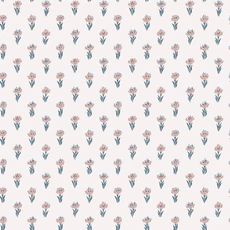 Kép 1/4 - Sandberg Skandináv apró virágos kék vlies tapéta Betty Blue 53 cm X 10 m