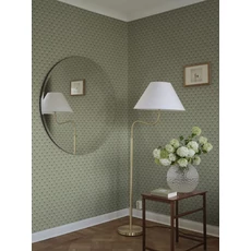 Kép 2/3 - Sandberg Skandináv apró virágos zöld vlies tapéta Betty Green 53 cm X 10 m