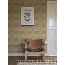 Kép 2/3 - Sandberg Skandináv apró virágos mézsárga vlies tapéta Betty Honey 53 cm X 10 m