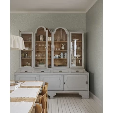 Kép 2/2 - Sandberg Modern levélmintás világoskék vlies tapéta Karolina Light Blue 53 cm X 10 m