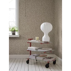 Kép 3/3 - Sandberg Modern levélmintás barna vlies tapéta Karolina Hazel 53 cm X 10 m