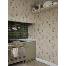 Kép 2/3 - Sandberg Virág mintás romantikus bézs vlies tapéta Hanna Clay 53 cm X 10 m