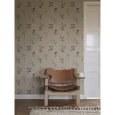 Kép 3/3 - Sandberg Virág mintás romantikus bézs vlies tapéta Hanna Clay 53 cm X 10 m