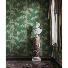 Kép 3/4 - Sandberg Bambusz mintás zöld vlies tapéta Leon Green 53 cm X 10 m