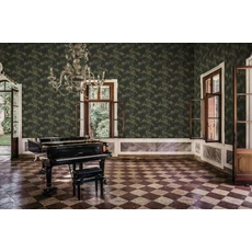 Kép 2/5 - Sandberg Bambusz mintás fekete vlies tapéta Leon Charcoal 53 cm X 10 m