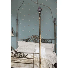 Kép 2/4 - Sandberg Lepke mintás kék vlies tapéta Butterflies Misty Blue 53 cm X 10 m