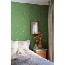 Kép 4/4 - Sandberg Lepke mintás zöld vlies tapéta Butterflies Green 53 cm X 10 m