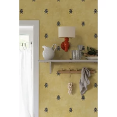 Kép 3/3 - Sandberg Szkarabeusz mintás sárga vlies tapéta Audrey Honey 53 cm X 10 m