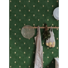 Kép 3/3 - Sandberg Szkarabeusz mintás zöld vlies tapéta Audrey Dark Green 53 cm X 10 m