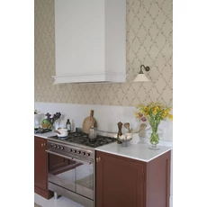 Kép 3/3 - Sandberg Virágos rácsos klasszikus rózsaszín vlies tapéta Ewa Dusty Pink 53 cm X 10 m