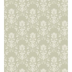 Kép 1/2 - Sandberg Klasszikus rózsacsokros zöld vlies tapéta Alva Spring Green 53 cm X 10 m