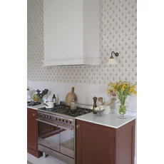 Kép 2/3 - Sandberg Apró virágos skandináv kék vlies tapéta Siv Misty Blue 53 cm X 10 m