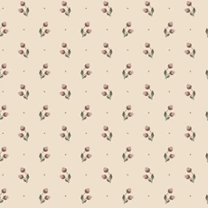 Kép 1/3 - Sandberg Apró virágos skandináv bordó vlies tapéta Siv Burgundy 53 cm X 10 m