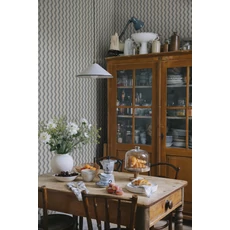 Kép 2/3 - Sandberg Hullámos csíkos kék vlies tapéta Erik Indigo Blue 53 cm X 10 m