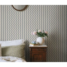 Kép 3/3 - Sandberg Hullámos csíkos kék vlies tapéta Erik Indigo Blue 53 cm X 10 m