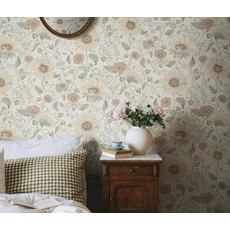 Kép 3/3 - Sandberg Napraforgó mintás klasszikus színes vlies tapéta Solveig Colorful 53 cm X 10 m