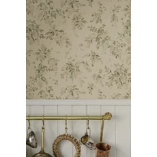 Kép 2/3 - Sandberg Akácvirágos romantikus zöld-rózsaszín vlies tapéta Lovisa Pink 53 cm X 10 m