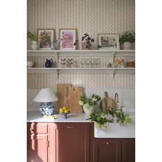 Kép 3/3 - Sandberg Hullámos csíkos rózsaszín vlies tapéta Erik Dusty Pink 53 cm X 10 m