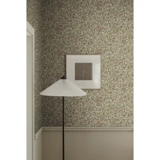 Kép 2/3 - Sandberg Klematisz mintás vintage bordó vlies tapéta Linnea Burgundy 53 cm X 10 m