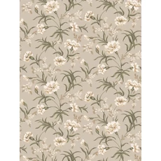 Kép 1/3 - Sandberg Szegfű mintás skandináv bézs vlies tapéta Emilie Clay 53 cm X 10 m