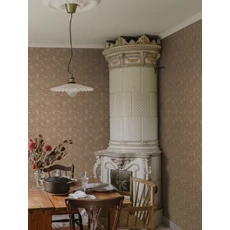 Kép 2/3 - Sandberg Vadrózsás romantikus terrakotta vlies tapéta Anton Terracotta 53 cm X 10 m