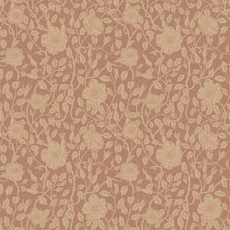 Kép 1/3 - Sandberg Vadrózsás romantikus terrakotta vlies tapéta Anton Terracotta 53 cm X 10 m