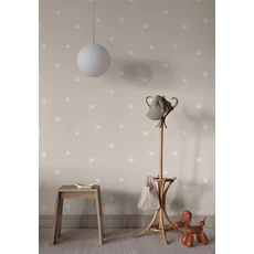 Kép 3/3 - Sandberg Galamb mintás skandináv bézs vlies tapéta Frida Sandstone 53 cm X 10 m
