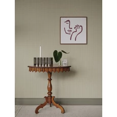 Kép 3/3 - Sandberg Klasszikus keskeny csíkos zöld vlies tapéta Estelle Light Green 53 cm X 10 m