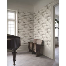 Kép 2/2 - Sandberg Elegáns cédrusfás bézs vlies tapéta Alba Beige 53 cm X 10 m