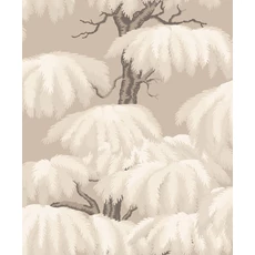 Kép 1/2 - Sandberg Elegáns cédrusfás bézs vlies tapéta Alba Beige 53 cm X 10 m