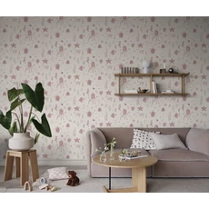 Kép 3/3 - Sandberg Tengeri állatok rózsaszín vlies gyerek tapéta Della Pink 53 cm X 10 m