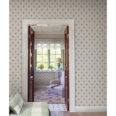 Kép 3/3 - Sandberg Apró virágos rózsaszín vlies tapéta Amy Pink 53 cm X 10 m