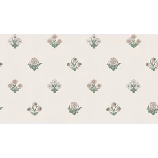 Kép 1/3 - Sandberg Apró virágos rózsaszín vlies tapéta Amy Pink 53 cm X 10 m