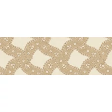 Kép 1/3 - Sandberg Szövet hatású rács mintás sárga vlies tapéta Annie Honey 53 cm X 10 m