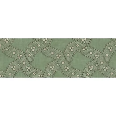 Kép 1/3 - Sandberg Szövet hatású rács mintás zöld vlies tapéta Annie Green 53 cm X 10 m