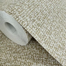 Kép 5/5 - Sketchtwenty3 Vászon hatású arany színű vlies tapéta Cadiz Light Gold 53 cm X 10 m