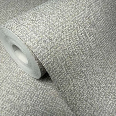 Kép 4/5 - Sketchtwenty3 Vászon hatású szürke vlies tapéta Cadiz Silver 53 cm X 10 m