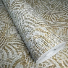 Kép 2/7 - Sketchtwenty3 Modern vonalrajzos sárga vlies tapéta Cordoba Spice 53 cm X 10 m