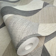 Kép 7/10 - Sketchtwenty3 Geometriai mintás modern szürke vlies tapéta Vicentio Graphite 53 cm X 10 m