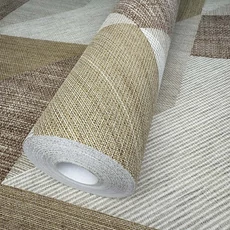 Kép 3/10 - Sketchtwenty3 Geometriai mintás modern barna vlies tapéta Vicentio Saffron 53 cm X 10 m