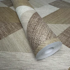 Kép 4/10 - Sketchtwenty3 Geometriai mintás modern barna vlies tapéta Vicentio Saffron 53 cm X 10 m