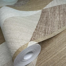 Kép 7/10 - Sketchtwenty3 Geometriai mintás modern barna vlies tapéta Vicentio Saffron 53 cm X 10 m