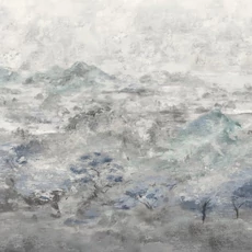 Kép 1/4 - Sketchtwenty3 Hegyeket ábrázoló kék-szürke vlies poszter tapéta Brunate Blue Dusk 300 cm X 2,7 m